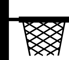 Basketball Basket Side View For Sport School Class Vinyl Svg File, Free Vectors File